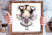Dreamy Cupids Whimsical Valentine, an Illustration by SinaCreation (Thumbnail 6 of 7)