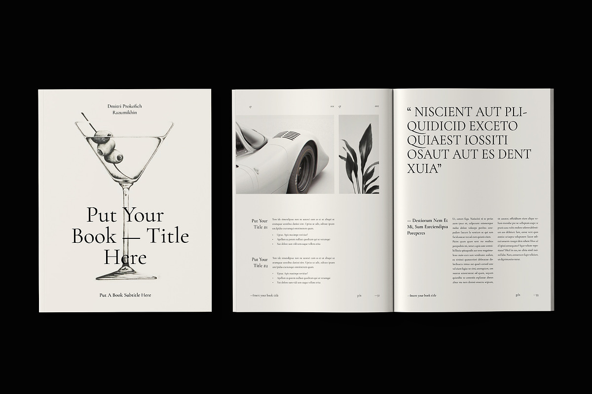 Book Title Layout Design Template, a Brochure Template by ArtisanaAura (Photo 2 of 21)