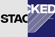 Stacked Text Effect - 10 in 1, a Layer Style Add-On by dokudokunomi (Thumbnail 4 of 4)