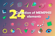 Collection of MEMPHIS elements, a Decorative Illustration by KENO Mascots (Thumbnail 1 of 6)