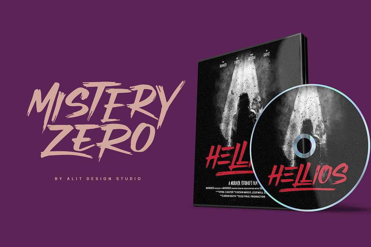 Mistery Zero Typeface, a Script Font by alit design (Photo 12 of 15)