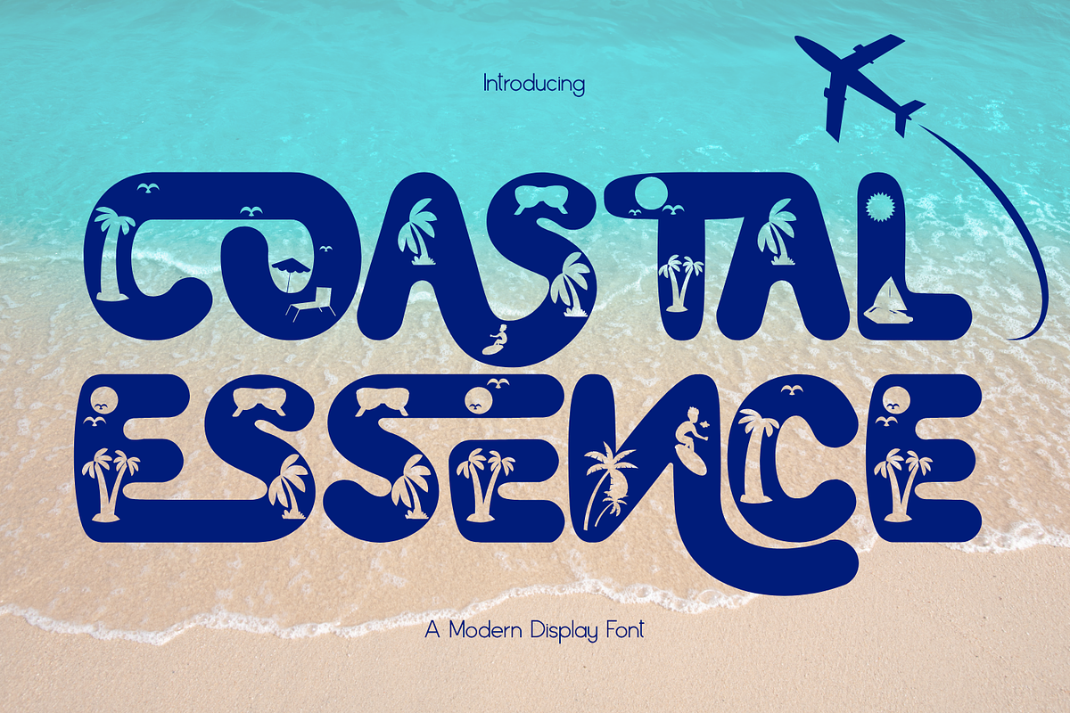 COASTAL ESSENCE - DECORATIVE FONT, a Sans Serif Font by 177Studio (Photo 1 of 8)