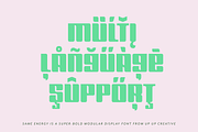 Same Energy, A Modular Sans Serif, a Sans Serif Font by Up Up Creative (Thumbnail 10 of 15)