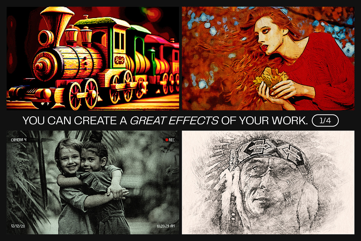 12 Photo Effect Templates, a Layer Style Add-On by iDoodle Studio (Photo 3 of 6)