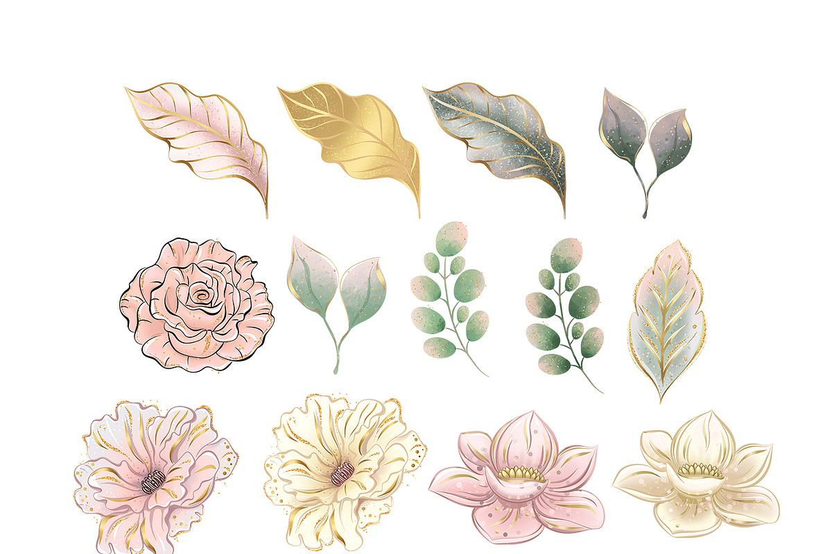 Magical Fairies Clipart, a Decorative Illustration by Masha  Studio (Photo 5 of 6)