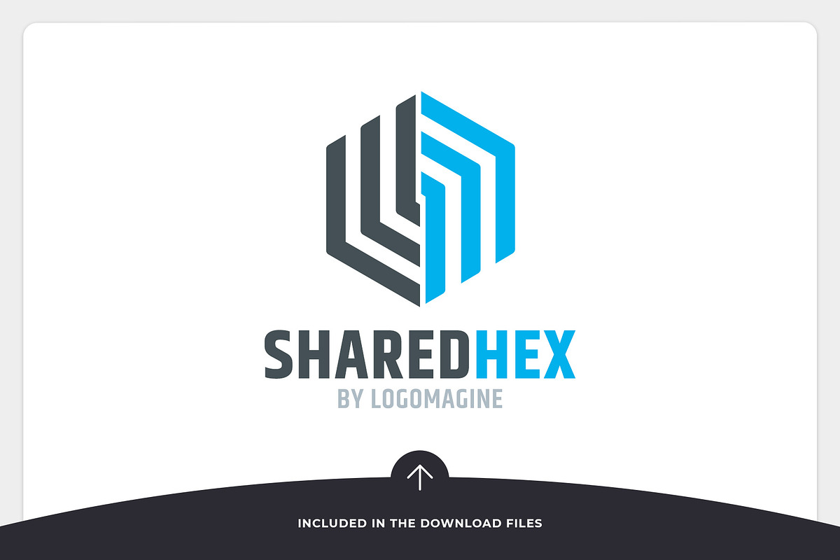 Shared Hex Logo Template, a Branding & Logo Template by LOGOMAGINE (Photo 6 of 16)