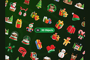 Christmas 3D Icons, an Object 3D Model by Rakata Studio (Thumbnail 5 of 7)