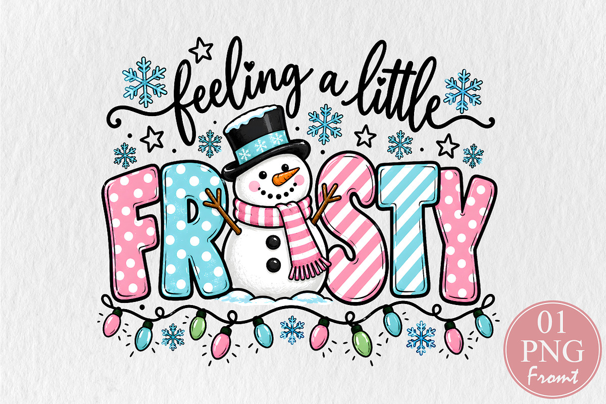 Feeling A Little Frosty Christmas PN, a Seasonal Illustration by Rose Art (Photo 1 of 4)