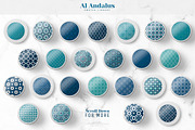 Moroccan Mosaic Seamless Patterns, a Pattern Graphic by The Paper Town (Thumbnail 2 of 7)