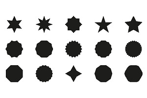 Geometric Shape Pixelated Icon Set, an Illustration by Vector Creator