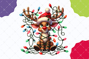 Funny Quirky Christmas Reindeer Clip, an Illustration by designcity5 (Thumbnail 5 of 5)