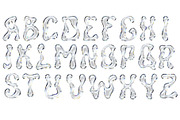 Transparent Glassy Alphabet, Numbers, an Illustration by Stellalunarts (Thumbnail 4 of 5)