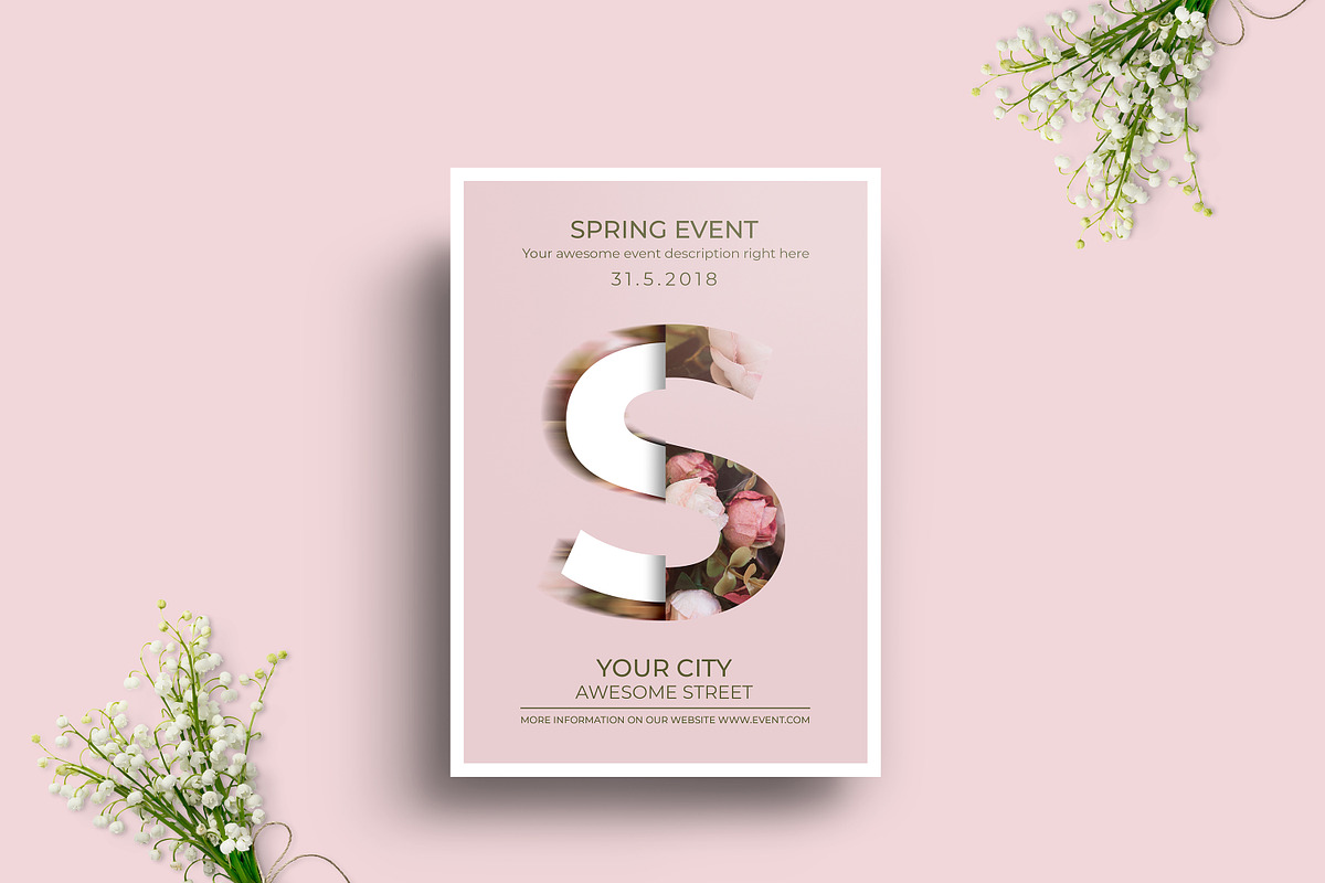 5 Floral Poster Flyer Pack, a Flyer Template by RCDesigns (Photo 5 of 6)