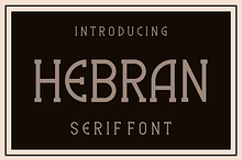 Hebran - Serif Font