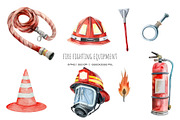 Watercolor rescue service clipart, a Work Illustration by Art and Funny (Thumbnail 3 of 6)