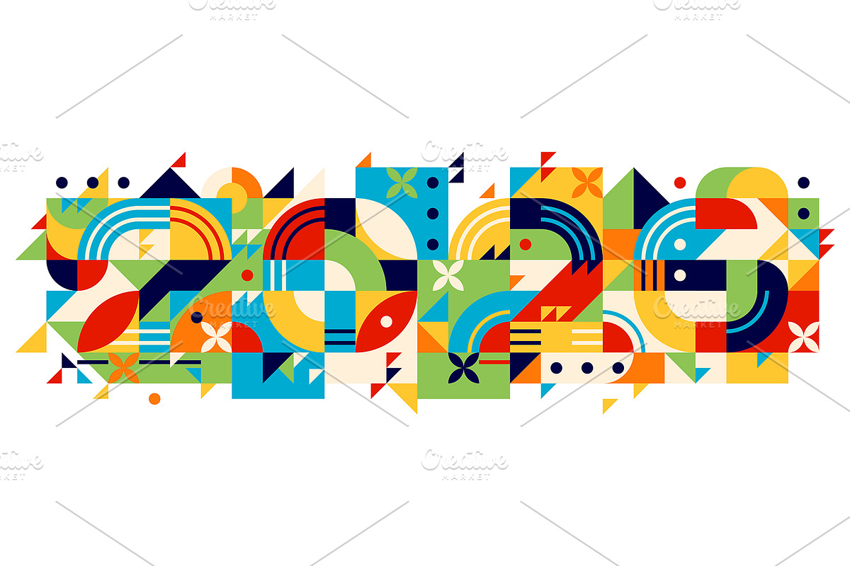 2026 Christmas and new year geometri, an Illustration by Buch&Bee (Photo 1 of 3)