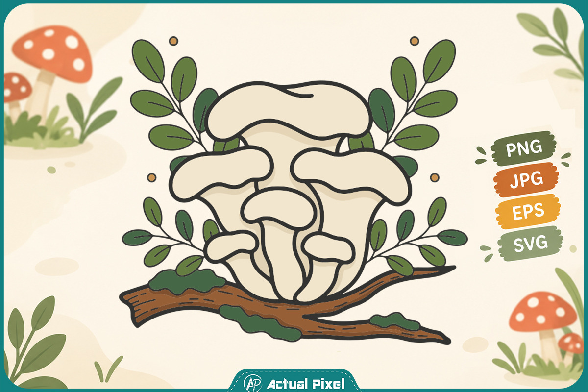 Mushroom Botanical Clipart Bundle, an Object Graphic by Actual Pixel (Photo 5 of 21)