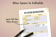 Editable Pet Sitter Instructions, a Templates & Theme by Snapybiz (Thumbnail 7 of 10)