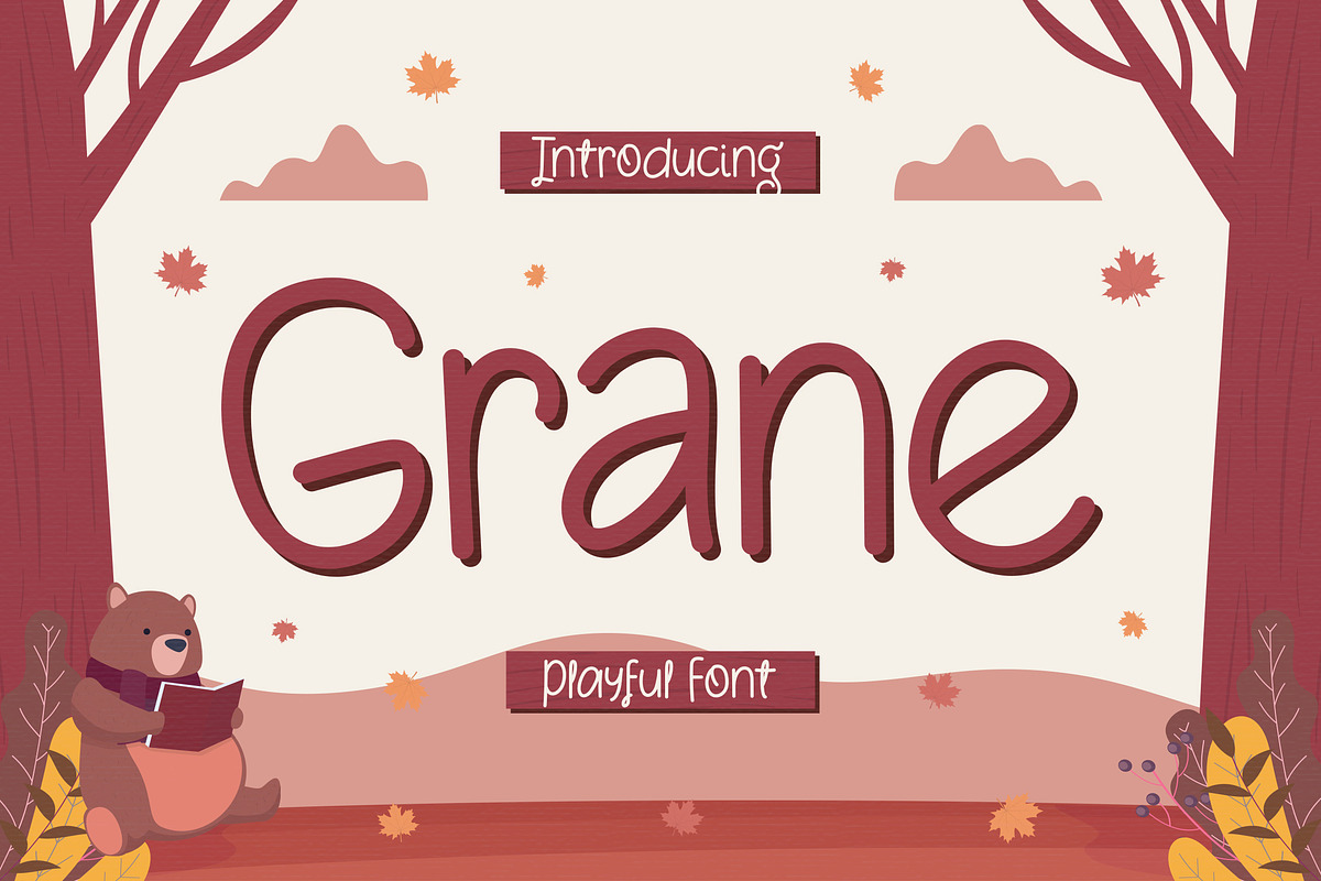 Grane - Playful Font, a Handwritten Font by Typefactoryco (Photo 1 of 10)