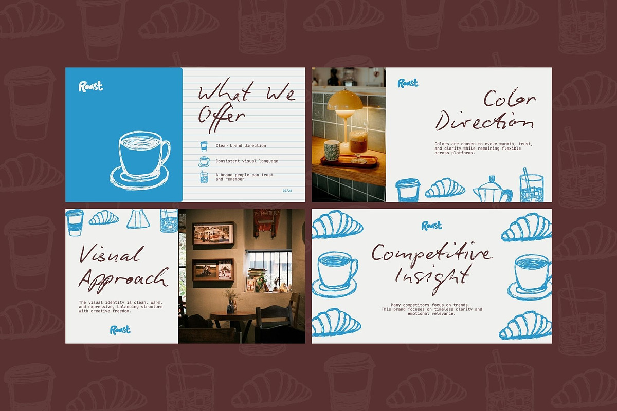 Café Brand Strategy Presentation, a Presentation Template by ShowUp! Studio (Photo 3 of 7)
