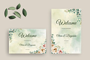 Greenery Wedding invite Set Canva, an Invitation Template by Aks-Designs (Thumbnail 3 of 6)