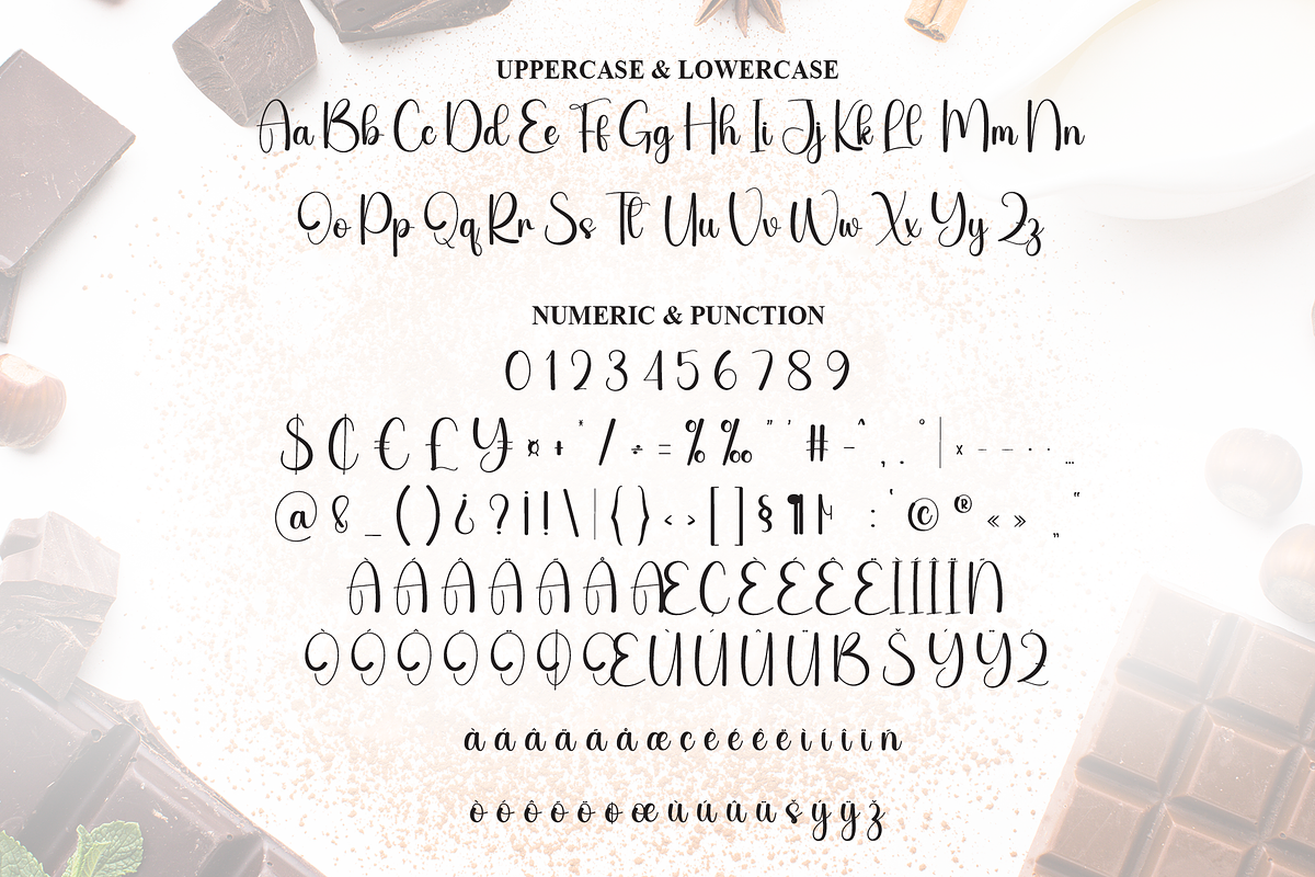 Chocolate | Script Font, a Handwritten Font by Scratchones (Photo 7 of 9)