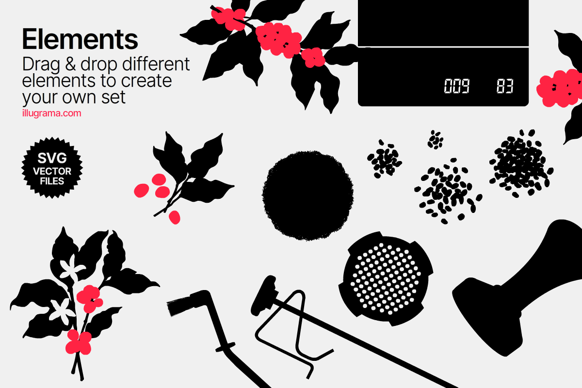 Coffee - Modern Graphics, a Food Illustration by illugrama (Photo 3 of 18)