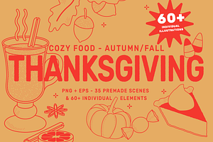 Thanksgiving Vector Illustrations