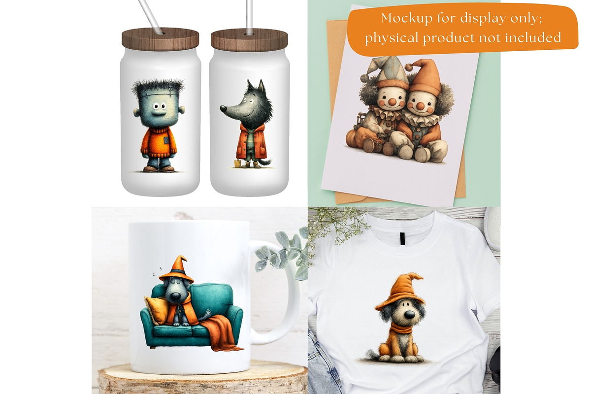 Spooky Halloween Clipart Bundle, a Seasonal Illustration by Nicole Branger Art (Photo 15 of 22)