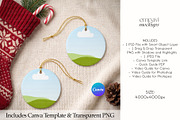 Christmas Ornament Mockup Set of 2, a Merchandise Mockup by EmpaviMockups (Thumbnail 3 of 5)