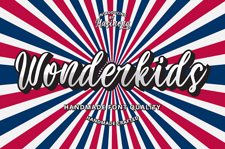 Wonderkids Script, a Script Font by MSG Studio