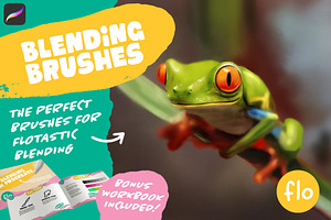 Blending Brushes for Procreate, a Brush Add-On by ArtwithFlo