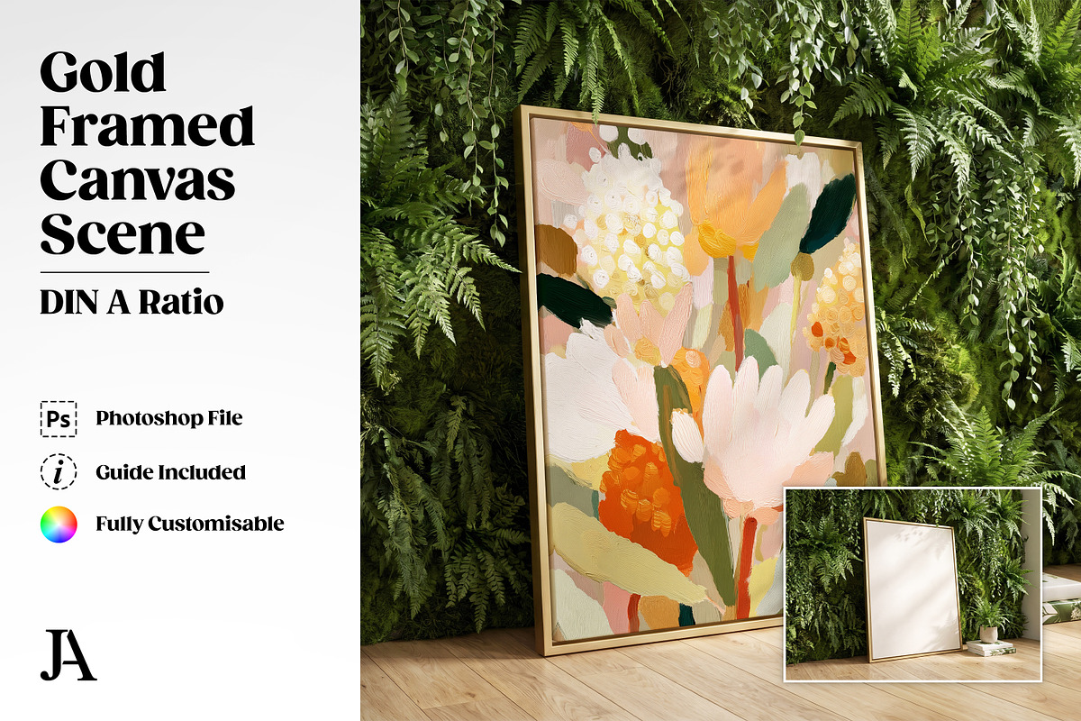 Framed Canvas Mockup Bundle PSD, a Household Mockup by Julian Adams (Photo 24 of 35)