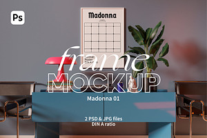Interior & Frame Mockup A2 Poster
