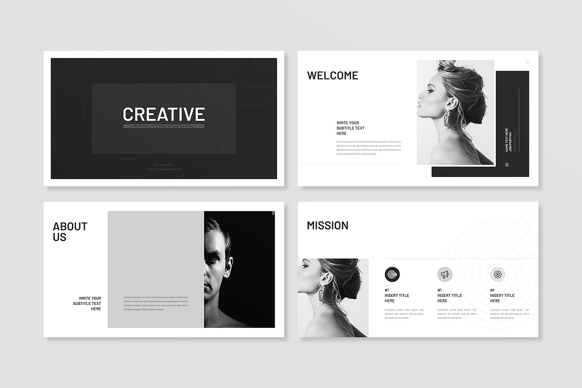 Creative Minimal Presentation, a Presentation Template by E-Type (Photo 2 of 8)