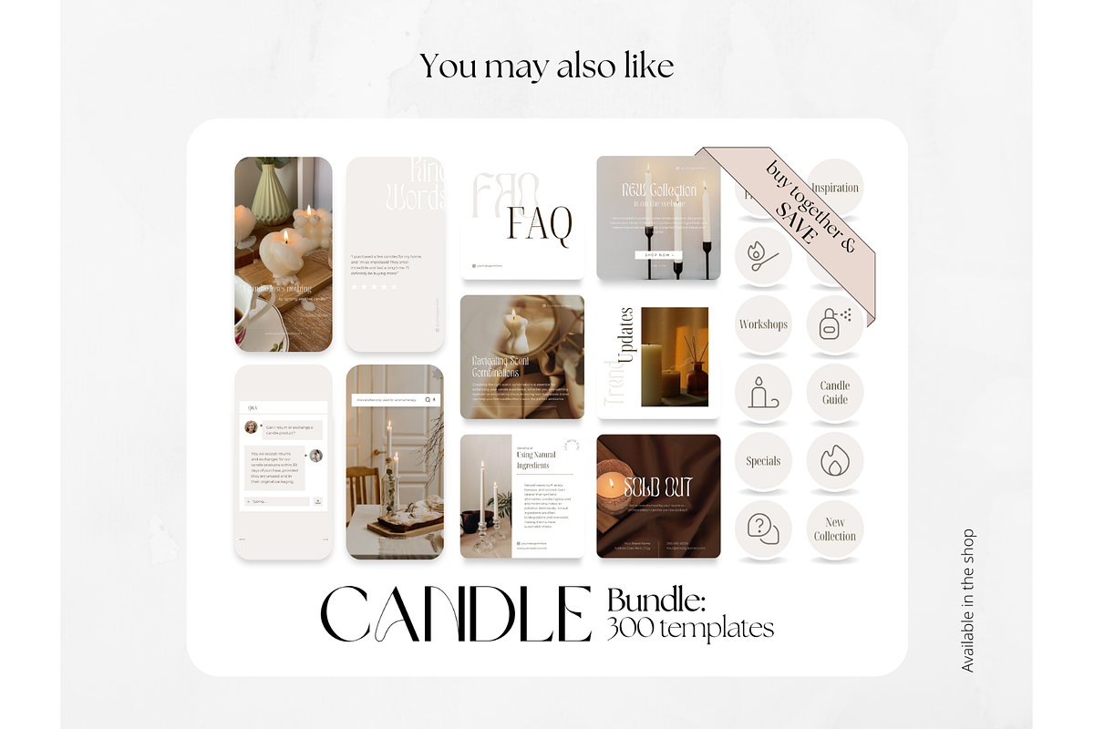 100 Candle Social Media Stories, a Social Media Template by PatternLab. (Photo 9 of 9)