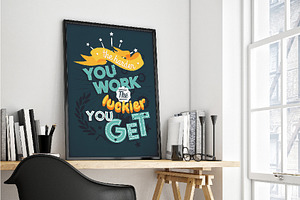 4 Motivational Typography Poster