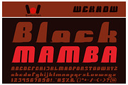 Black Mamba, a Font by weknow (Thumbnail 3 of 5)