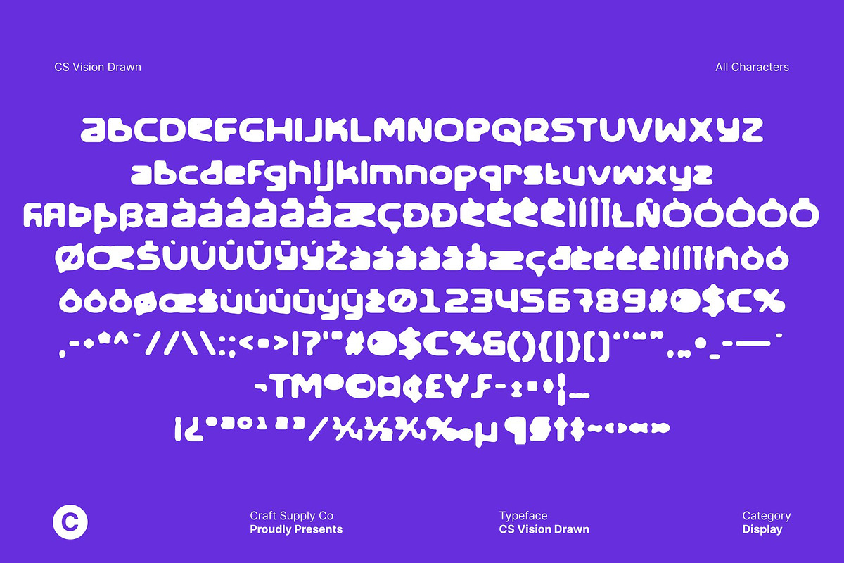 CS Vision Drawn, a Sans Serif Font by Craft Supply Co. (Photo 8 of 8)