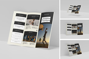 TRIFOLD BROCHURE MOCKUP, a Brochure Template by kebunmockup