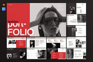 Fashion Portfolio Presentation, a Presentation Template by E-Type