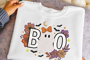 Cute Floral Ghost BOO PNG, an Object Illustration by DreamCafeArt (Thumbnail 6 of 6)