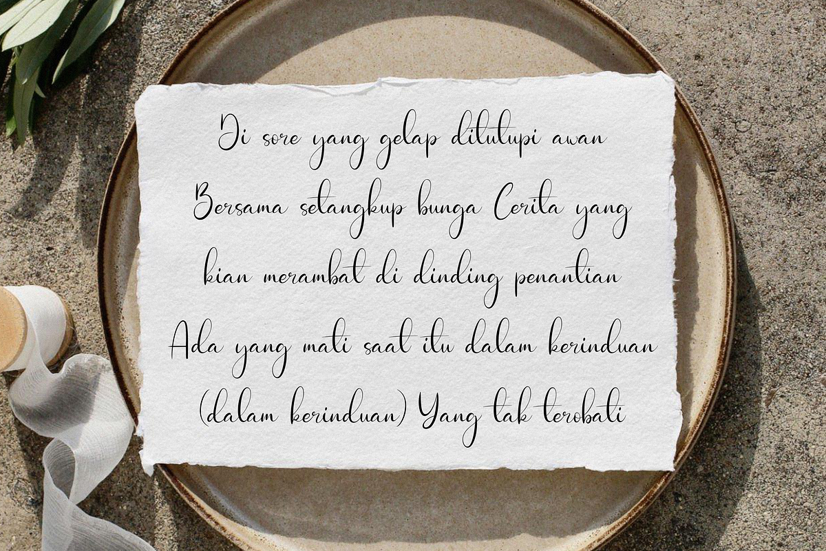 Magnolina, a Script Font by Essentials Studio (Photo 6 of 11)