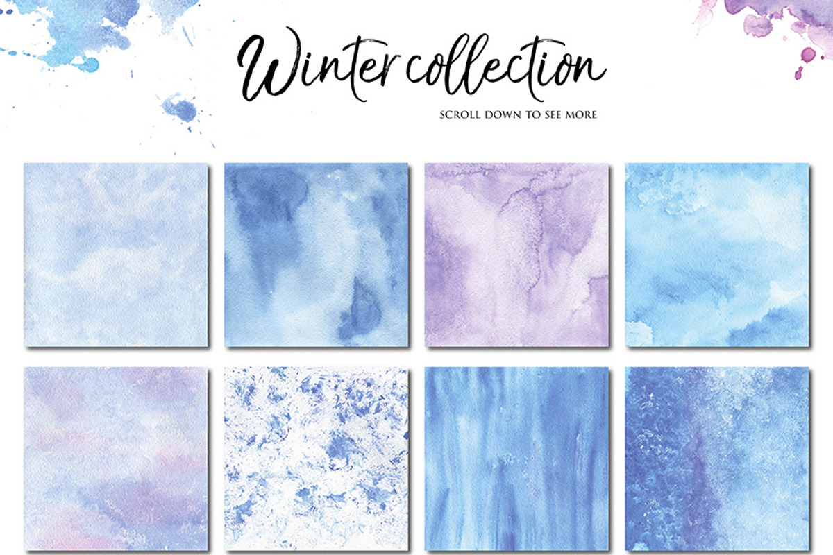 Watercolor textures kit, a Texture Graphic by digital_essence (Photo 2 of 5)
