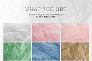 Real Crumpled Paper Textures, a Texture Graphic by Ramona Schratt (Thumbnail 11 of 11)