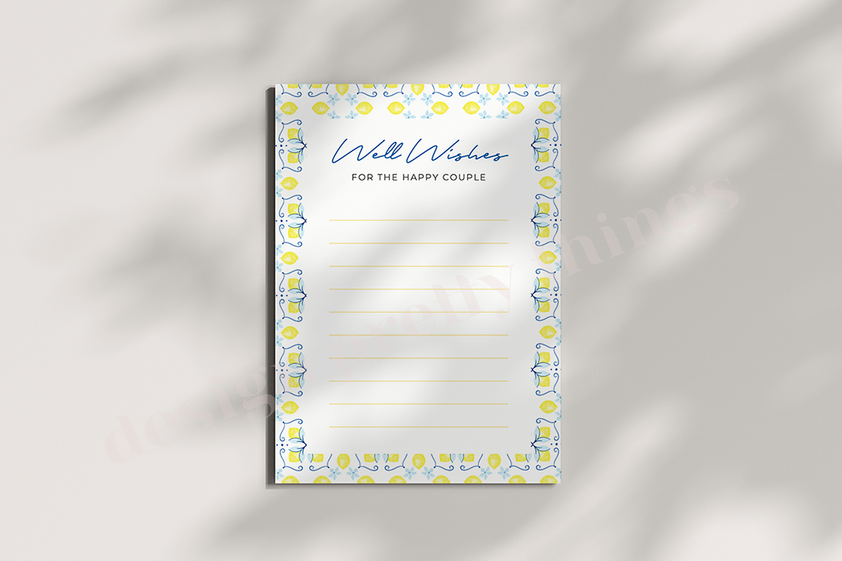 Italian Bridal Shower Suite Template, a Templates & Theme by designprettythings (Photo 2 of 3)