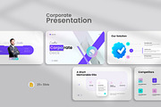 Corporate Pitch Deck Presentation, a Presentation Template by KreateTribe (Thumbnail 1 of 8)