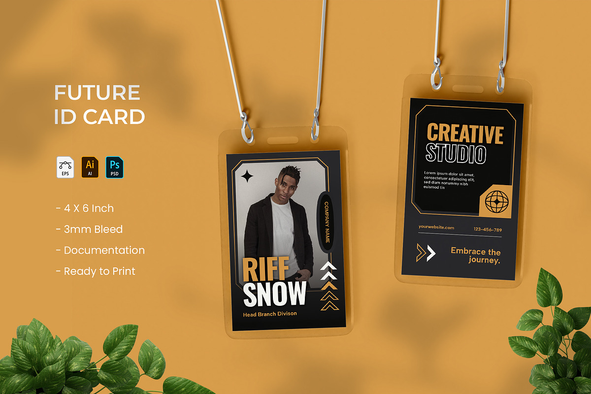 Future - ID Card, a Card Template by VUNIRA