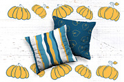 Orange Pumpkin Seamless Patterns, a Pattern Graphic by RabbitAndPencil (Thumbnail 4 of 4)