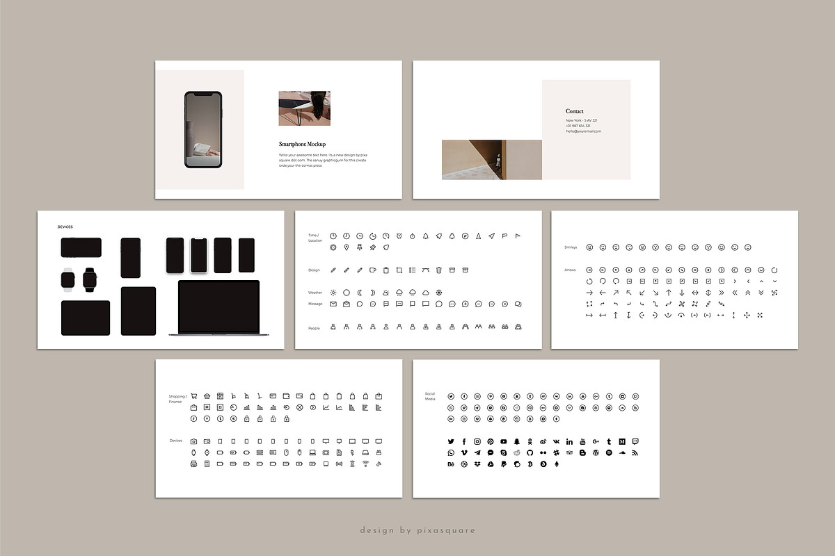 DONA - Media Kit Keynote Template, a Presentation Template by PixaSquare